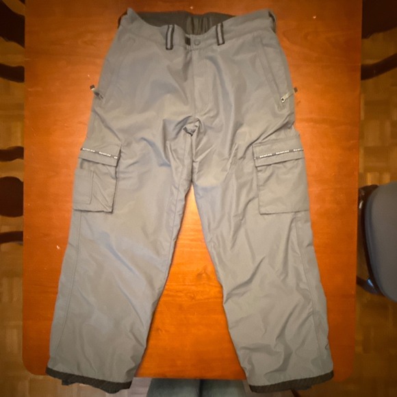Bonfire snow boarding ski pants Large gray black Silver Series - Picture 1 of 11